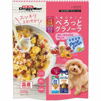 【DoggyMan】ドギーマン  ぺろっとグラノーラ フルーツミックス りんご味250ｇ