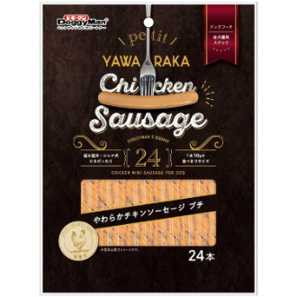 【DoggyMan】ドギーマン  やわらかチキンソーセージ プチ24本