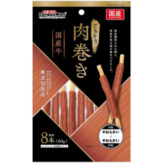 【DoggyMan】ドギーマン  ごちそう肉巻き 国産牛60ｇ