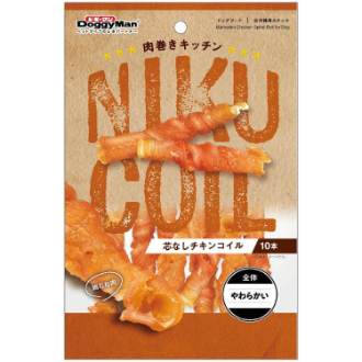 【DoggyMan】ドギーマン  肉巻きキッチン 芯なしチキンコイル10本