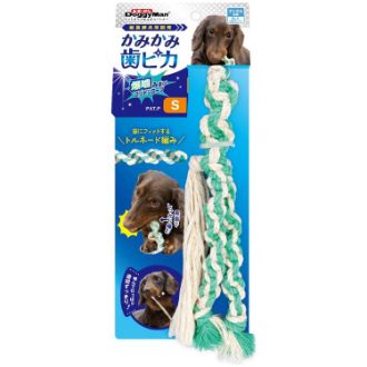 【DoggyMan】ドギーマン  かみかみ歯ピカ 爆噛み遊びコットンロープ S
