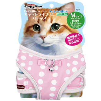【DoggyMan】キャティーマン  ル・コリエ キャットライフハーネス M ピンク