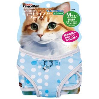 【DoggyMan】キャティーマン  ル・コリエ キャットライフハーネス M ブルー