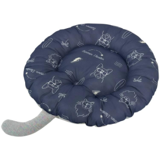 【DoggyMan】キャティーマン  クールズ しっぽクッション サマーライド ひんやりネイビー