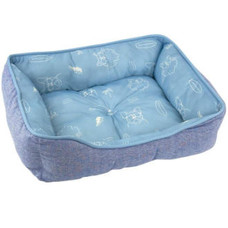 【DoggyMan】ドギーマン  クールズ スクエアベッド S サマーライド そよかぜブルー