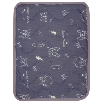 【DoggyMan】ドギーマン  クールズ マット S サマーライド ひんやりネイビー