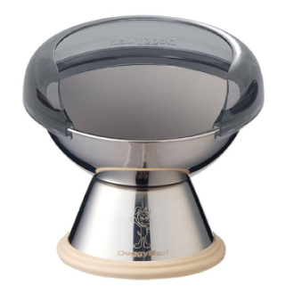 【DoggyMan】ドギーマン  飲み水・フードの飛び散り防止カバー ドームタイプ＆ステンレスのテーブル食器 犬用S