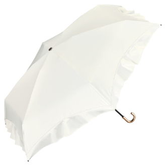 【Wpc.】遮光コンパクトフリル ミニ　日傘 折りたたみ傘 晴雨兼用　OF