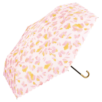 【Wpc.】遮光ニュアンスフラワー ミニ　日傘 折りたたみ傘 晴雨兼用　PK
