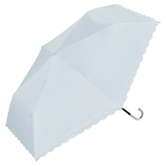 【Wpc.】遮光シルバーリボンハート ミニ　日傘 折りたたみ傘 晴雨兼用　SX