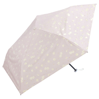 【Wpc.】遮光軽量ドットデイジー ミニ　日傘 折りたたみ傘 晴雨兼用　PK