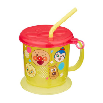 アンパンマン 倒れにくいフタ付きストローコップ