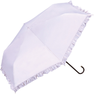 【Wpc.】遮光クラシックフリル ミニ　日傘 折りたたみ傘 晴雨兼用　LV