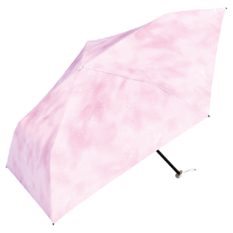 【Wpc.】遮光軽量 はなゆら ミニ　日傘 折りたたみ傘 晴雨兼用　PK（桜）
