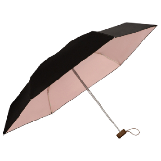 【Wpc.】遮光インサイドカラータイニー　日傘 折りたたみ傘 晴雨兼用　BK