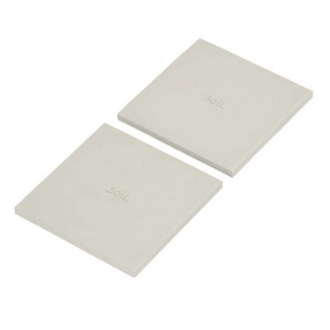 soil  コースター　ラージスクエア  ホワイト  2枚入り