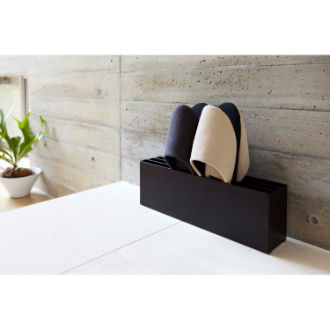 山崎実業  smart スリッパラック  ブラック