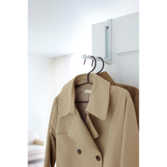 山崎実業  smart 折り畳みドアハンガー  ホワイト