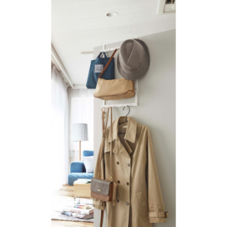 山崎実業  smart 高さ調節ドアハンガー  ホワイト