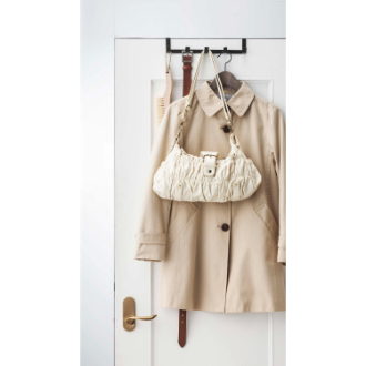 山崎実業  smart ドアハンガー  ワイド  ブラック