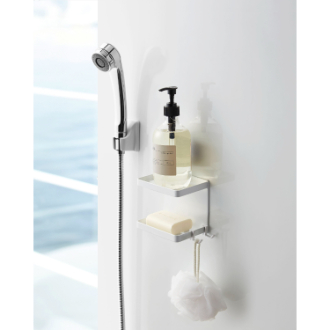 山崎実業  MIST マグネットバスルームソープトレー 2段