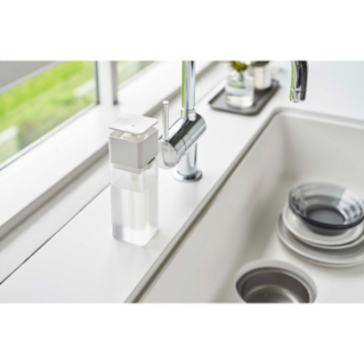 山崎実業  Plate 片手で出せるディスペンサー ホワイト