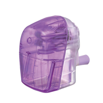 手動えんぴつけずり ダブルスピード クリアパープル