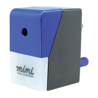 しっかり削れる ミニえんぴつけずり ブルーブラック