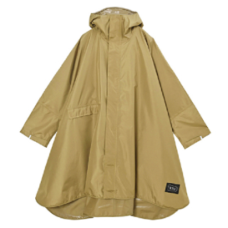 【KiU】キウスタンダードレインポンチョ 2ND ベージュ