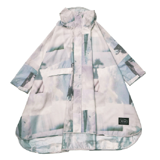 【KiU】キウスタンダードレインポンチョ 2ND スカイコラージュ