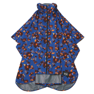 【KiU】キウレインポンチョ 2ND ビビッドフラワー