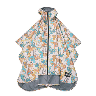 【KiU】キウレインポンチョ 2ND ルミナスキャッツOF