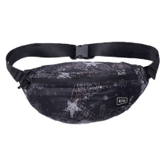【KiU】ウォータープルーフボディバッグ スターペイズリー