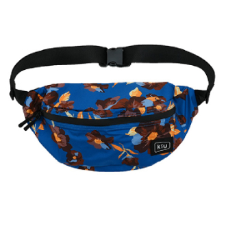 【KiU】ウォータープルーフボディバッグ ビビッドフラワー