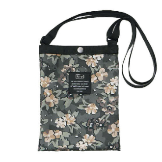 【KiU】600D サコッシュミニ フラワーカモフラ