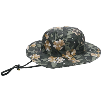 【KiU】UV&RAIN パッカブルサファリハット 2ND フラワーカモフラ