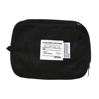 【KiU】パッカブルコンプレッションポーチミニ ブラック