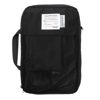 【KiU】パッカブルコンプレッションポーチ ブラック