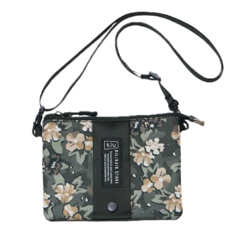 【KiU】キウエチケットポーチ 2ND フラワーカモフラ