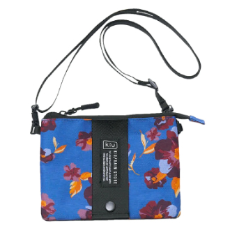【KiU】キウエチケットポーチ 2ND ビビッドフラワー