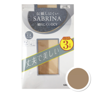 【SABRINA】サブリナ　伝線しにくい丈夫　3足組　SP933　ヌードベージュ　M-L