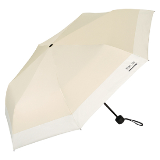 【Wpc.】IZA　WIND RESISTANCE 切り継ぎ　耐風 日傘 折りたたみ傘 晴雨兼用　BE×OF