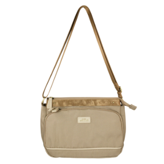 【anello】アネロ GRANDE　エクレア ショルダーバッグ　ベージュ