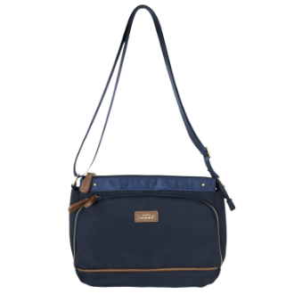 【anello】アネロ GRANDE　エクレア ショルダーバッグ　ネイビー