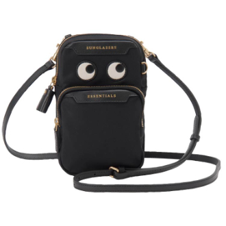 [ブランドコレクション]［38］【ANYA HINDMARCH】アニヤハインドマーチ　ショルダーバッグ  BLACK