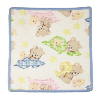 【FEILER】フェイラー　タオルハンカチ　BEN&FINE　light blue