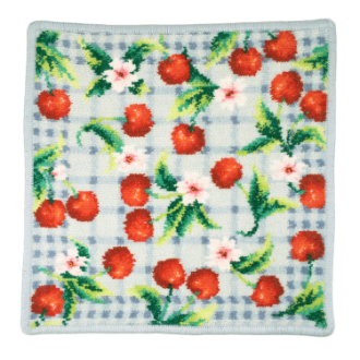 【FEILER】フェイラー　タオルハンカチ　CHERRY PICNIC　ciel