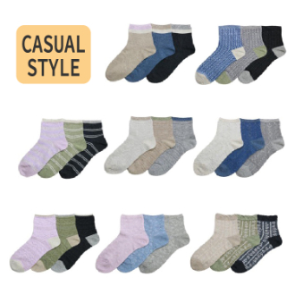 [クイックセット] カジュアルスタイル ソックス48足セット（D）