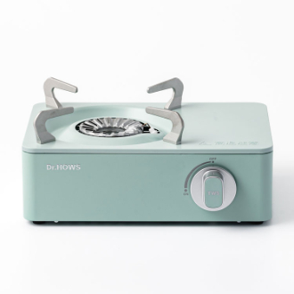 トゥインクルミニストーブ 風に強いカセットコンロ  ピスタチオグリーン