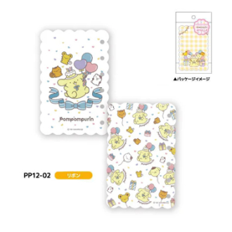 ポムポムプリン シール台紙 リボン（6月下旬入荷予定）